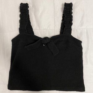 Madewell Texture and Thread Tie-Front Tank Top